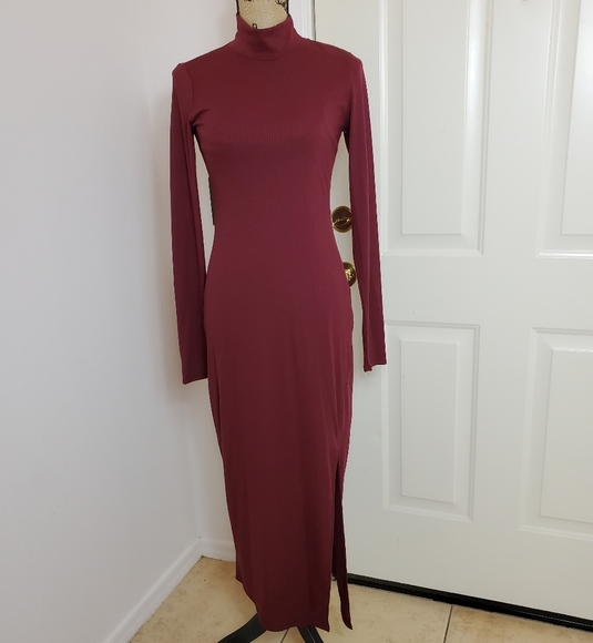 AFRM Dresses & Skirts - AFRM Joyce Mock Neck Midi Dress